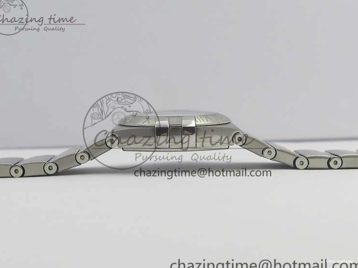 0402 Constellation Ladies 27mm ZF 1:1 Best Edition SS Blue MOP Dial on SS Bracelet ETA Quartz Youthful 7942